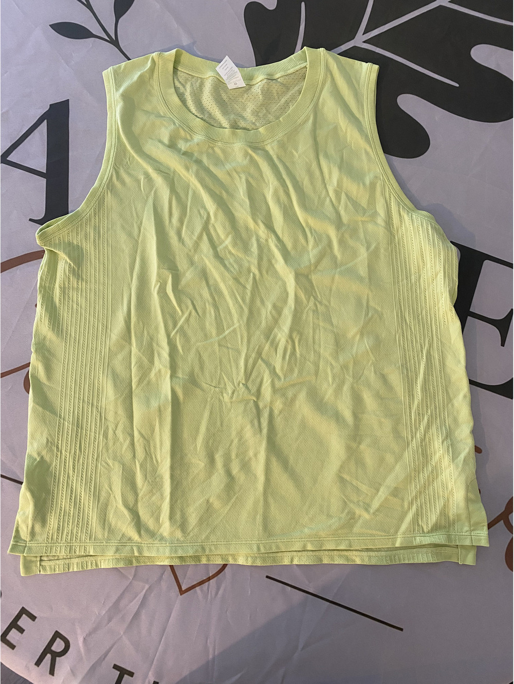 Tuff Athletics Sleeveless Athletic Tank Top XXL Yellow
